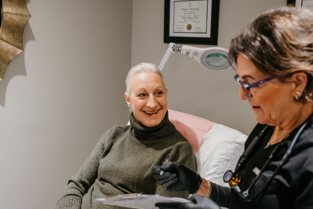 pam speaking with client